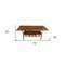 Homeroots 72" Brown And Black Solid Wood And Steel Dining Table 518608 - alternate 3