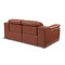 Homeroots 73in Orange and Silver Italian Leather Power Reclining Loveseat 720520 - alternate 2