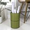 Happimess Cecil Modern 4.13-Gallon Faux Wicker Cylinder Waste Basket, Pear Green/Black HPM1100A - alternate 2