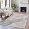 Homeroots 5' X 8' Salmon And Gray Abstract Washable Indoor Outdoor Area Rug 631852 - alternate 4
