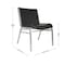 Flash Furniture HERCULES Big & Tall 1000 lb. Rated Black Vinyl Stack Chair XU-60555-BLK-VYL-GG - alternate 3