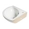 Alfi Brand ALFI brand ABC120 White 22" Corner Wall Mounted Ceramic Sink with Faucet Hole ABC120 - alternate 5