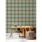 Chesapeake Maud Teal Crochet Geometric Wallpaper 3124-13862 - alternate 3