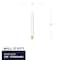 Bulbrite Pack of 5 Incandescent T8 Medium Screw Base E26 Light Bulb, 75 Watt, Frost, 5PK 861033 - alternate 4