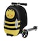 Gopowerbike GoVoyage 3-Wheel Kids Luggage Scooter with Light-Up Wheels, Black KLG3W - alternate 4