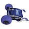 Rollx Big Balloon Wheel Foldable Beach Cart Storage Wagon for Sand, with 13'' Beach Tires, Blue RLX1-1107 - alternate 3
