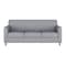 Flash Furniture HERCULES Diplomat Gray LeatherSoft Sofa with Clean Line-Stitched Frame and Chrome Legs BT-827-3-GY-CHR-GG - alternate 5