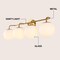Jonathan Y Louis Parisian Globe 31 in. 4-Light Metal/Frosted Glass Modern Contemporary LED Vanity Light, Gold Pa JYL3558A - alternate 2