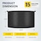 Ipower Plant Grow Bag 15 Gallon Heavy Duty Fabric Pots, 300g Thick Nonwoven, Black 2024 Version, 6PK GLGROWBAG15X6BLK - alternate 4