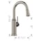 Blanco Empressa Bar Pull-Down Stream Only 1.5 GPM, Satin Platinum 443247 - alternate 3