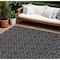 Homeroots 9' X 12' Charcoal And Gray Indoor Outdoor Area Rug 522111 - alternate 1