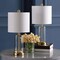 Jonathan Y Abner 21" Glass Modern Contemporary USB Charging LED Table Lamp, Brass Gold, 2PK JYL8500B-SET2 - alternate 4