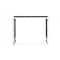 Homeroots 50" Black And Silver Rectangular High Top Bar Table 486016 - alternate 1