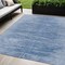 Homeroots 5' X 8' Denim Blue And Sky Blue Abstract Washable Indoor Outdoor Area Rug 587633 - alternate 1