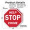 Signmission Help Stop Crime, 6 inch X 6 inch, Plastic Sign, 2PK OC-P-2PACK-6-72 - alternate 4