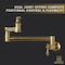 Anzzi Marca 360-Degree 24 in. Dual Swivel Pot Filler in Brushed Gold KF-AZ259BG - alternate 3