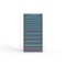 Strong Hold 12 drawer cabinet - (4x 2ft, 3x 3ft, 5x 5ft) - Blue accents - Keyed Different S3060-PPDAS-1201FS - alternate 1