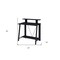 Homeroots 32" Black Writing Desk 491428 - alternate 3