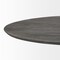 Homeroots 54" Brown Solid Wood and Iron Pedestal Base Round Top Dining Table 380465 - alternate 3
