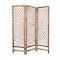 Homeroots 69" Natural Folding Three Panel Screen Room Divider 274700 - alternate 3
