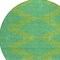 Homeroots 8' Green And Aqua Round Geometric Washable Indoor Outdoor Area Rug 598736 - alternate 4