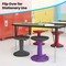 Flash Furniture Carter Adjustable Height Kids Flexible Stool w/Non-Skid Bottom in Gray, 14in. - 18in. Seat Height AY-9001S-GY-GG - alternate 4
