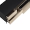Manhattan Comfort Arvon 71 in TV Stand With Metal Legs in Black and Natural TV1550-1 - alternate 3