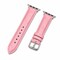 Elegani Alligator-Embossed Leather Watch Replacement Band Compatible with Apple Watch 44mm, Pink LSHQ-PNK-44mm - alternate 1