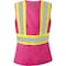 Ironwear Class 2 Women's Hi Vis Two Tone Reflective Safety Vest with Zipper and Pockets, Pink, 2X-Large 1150-PZ-RD-2XL - alternate 2