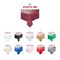 Smarty Had A Party 54 x 108 Burgundy Rectangular Disposable Plastic Tablecloths 96 Tablecloths, 96PK 813270-BR-CASE - alternate 4