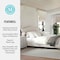 Martha Stewart Amelia King Upholstered Platform Bed w/Curved Headboard and Cushioned Siderails, Wood Slat, Beige TW-3WDB02-K-BG-MS - alternate 2