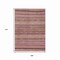 Homeroots 9' X 12' Pink And Taupe Striped Washable Indoor Outdoor Area Rug 615354 - alternate 4