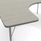 Flash Furniture Commercial Adjustable Height Horseshoe Activity Table with Short Legs in LTGY XU-A6066-HRSE-LTGRY-T-P-GG - alternate 6