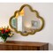 Homeroots 30" Gold Scalloped Metal Framed Accent Mirror 569262 - alternate 1