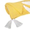 Homeroots 50" X 60" Yellow Woven Cotton Throw Blanket with Tassels 548941 - alternate 2