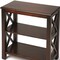 Homeroots 25" Dark Brown Two Tier Standard Bookcase 389560 - alternate 3