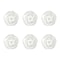 Homeroots Set of Six White Ceramic Flower Shape Drawer Pull Knobs, 6PK 635788 - alternate 3