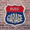 Signmission Russ's Garage, 6 Inch X 6 Inch, Plastic Sign SHI-P-6-383-RUSS - alternate 2
