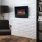 Northwest 25.5in Wall Mounted Electric Fireplace Curved Glass Heater with Log Fuel Effect, Adjustable Flames 80-EF455S - alternate 3