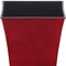 Homeroots 7in Red Recycled Plastic Indoor Outdoor Square Pot Planter 488269 - alternate 2