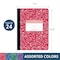 Roaring Spring Case of Assorted Color Comp Notebooks, W Ruled, 100 sht, 15 lb White Paper, 9.75"x7.75", Hard Cover, PK24 77229cs - alternate 3