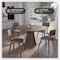 Leisuremod Clivo Leather Dining Chair with Walnut Poplar Wood Frame, 4PK CDWN-18LGR4 - alternate 5