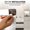5Seconds Brand Wall Guard for Hand Dryer, Stainless Steel Wall Splash Guard, Adhesive Tape Strips, Grey 111997 - alternate 4