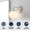Jonathan Y Louis Parisian Globe 5.75" 1-Light Metal/Frosted Glass Modern Contemporary LED Vanity Light, Almond JYL3534C - alternate 4