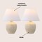 Jonathan Y Myron 18 in. Minimalist Scandinavian Concrete Effect Resin/Iron LED Table Lamp, Cream, 2PK JYL5606C-SET2 - alternate 4