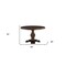 Homeroots 48" Brown Solid Wood Pedestal Base Round Top Dining Table 565243 - alternate 5
