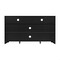 Flash Furniture Malaki 58 Inch Buffet Sideboard w/2 Soft Close Doors and Cntr Shelf, up to 65in. TV's, Black/Rattan EV-ET8114-ZZ-BLK-GG - alternate 4