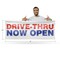Signmission Drive Thru Now Open, 36 Inch x 96 Inch, Vinyl Banner B-96-30549 - alternate 4