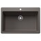 Blanco Liven SILGRANIT 33in Super Single Dual Mount Kitchen Sink - Volcano Gray 443200 - alternate 1