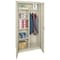 Sandusky Lee Combo Storage Cabinet, 72 in H, 36 in W, 18 in D, Swing, Keyed, Putty, 4 Shelves CAC1361872-07 - alternate 6